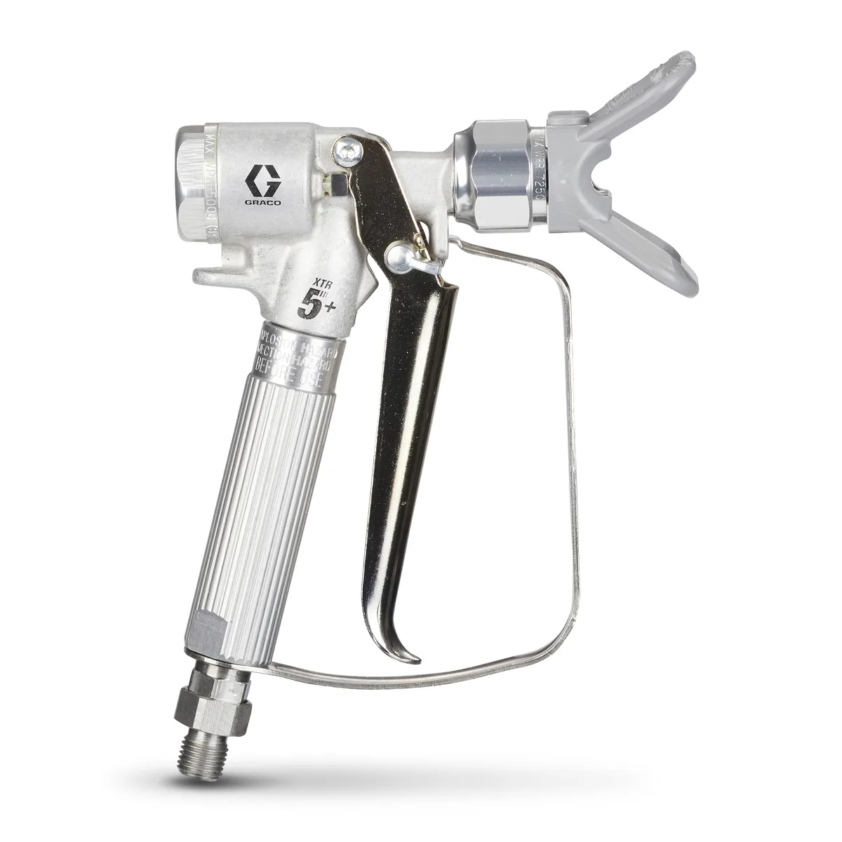 XTR5+ Airless Spray Gun, Round Handle, 4-Finger Trigger, No Tip - Graco XTR520