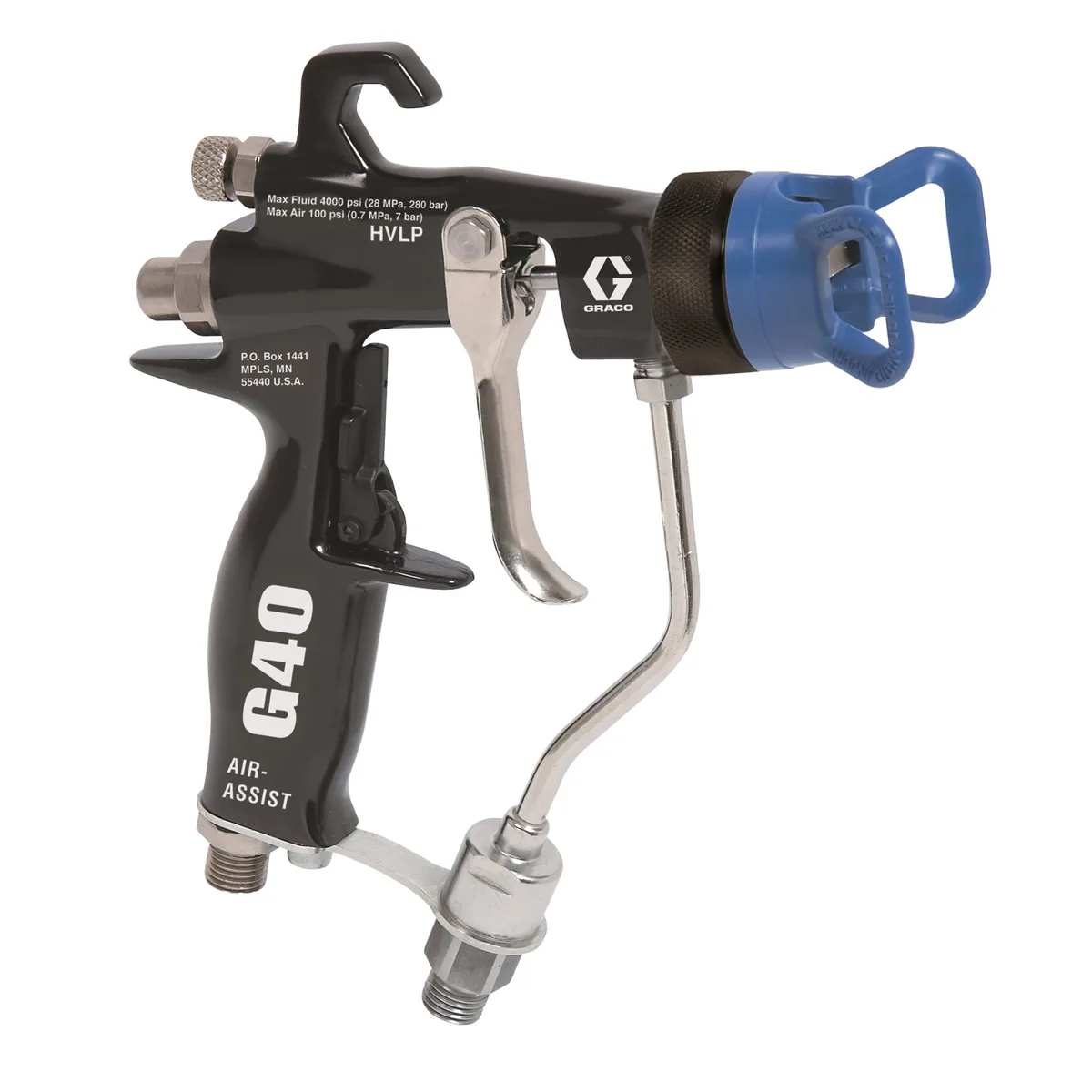 36:1 Merkur AA Package, 1.6 gpm (6 lpm) fluid flow, Wall Mount, PerformAA 50 Gun, Pump Air Controls, Gun Air/Fluid Hose, Fluid Filter, Drain Valve - Graco G36W17