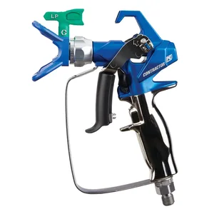 Contractor PC Airless Spray Gun, RAC X LP 517, BlueMax II Airless Hose 1/4 in x 50 ft, BlueMax II Airless Whip Hose 3/16 in x 4.5 ft - Graco 17Y051