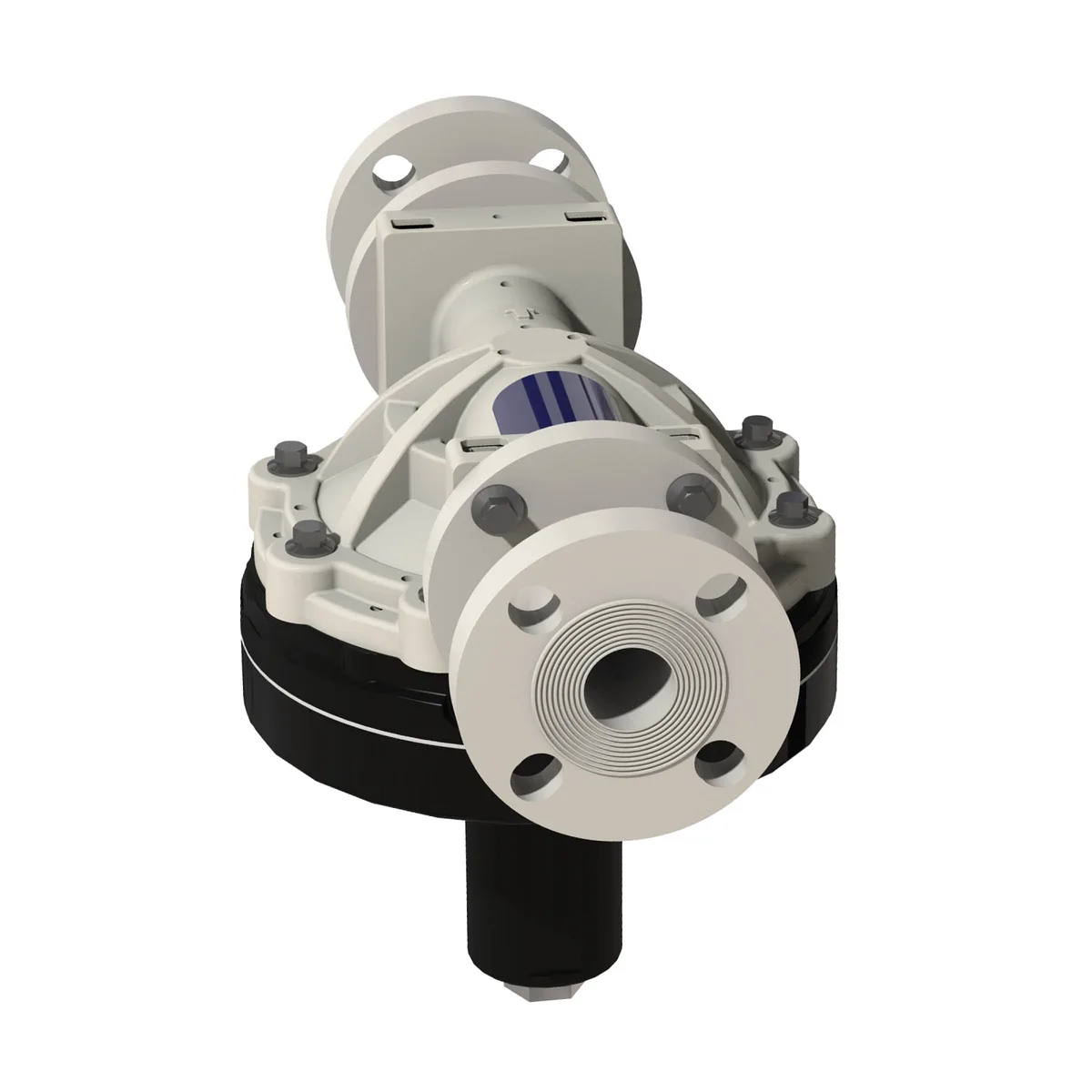 1 in. (25.4 mm) i-Series Polypropylene Pulsation Dampener with PP Seats and PS Diaphragm - Graco 26D885