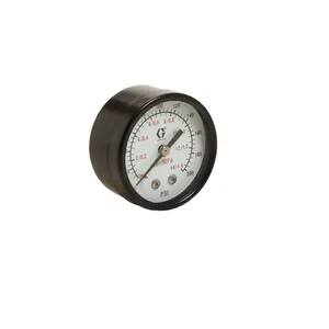 Low Pressure Air Gauge, back mount, 0-100 psi (0-7 bar) pressure range - Graco 108190