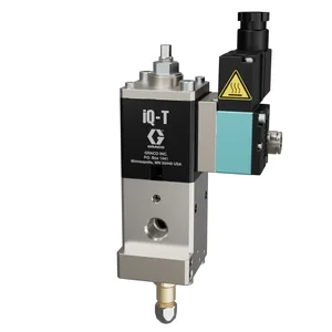 iQ Dispense Valve, Tip-Seal, Ambient, 0.039in (1.0mm) Tip, 0in (000mm) Nozzle, Direct Mount Solenoid - Graco 2011497