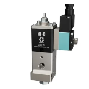 iQ Dispense Valve, Ball/Seat, Ambient, NPT Tip, 0in (000mm) Nozzle, Direct Mount Solenoid - Graco 2011761