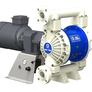 Husky 2150e 2 in. (51 mm) PP Electric Diaphragm Pump; -- No Motor, No CMPSR, End Port Flange, AL Center, PP Seat, PT Ball, PT Diaphragm - Graco 656063