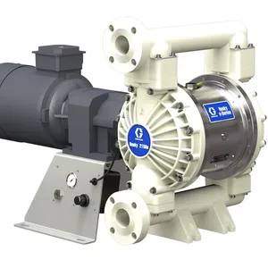 Husky 2150e 2 in. (51 mm) CP Electric Diaphragm Pump; -- No Motor, No CMPSR, End Port Flange, SS Center, PP Seat, PT Ball, PT Diaphragm - Graco 656357