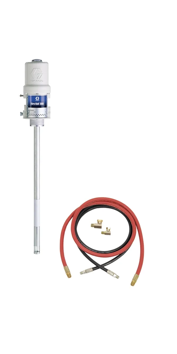 Fire-Ball® 300 Series 50:1 120 lb. (54 kg) Grease Pump Stationary Supply Package - Graco 225014