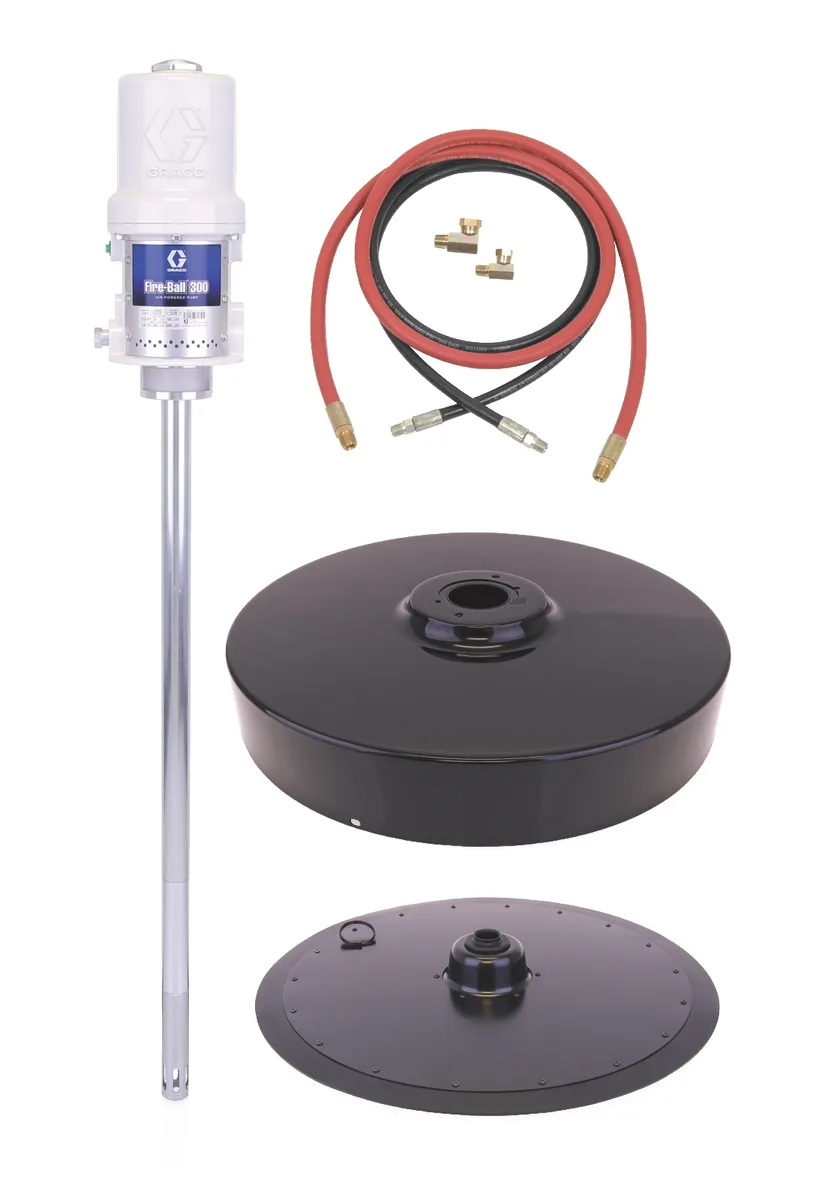 Fire-Ball® 300 Series 50:1 400 lb. (181 kg) Grease Pump - Stationary Supply CE Package - Graco 241035