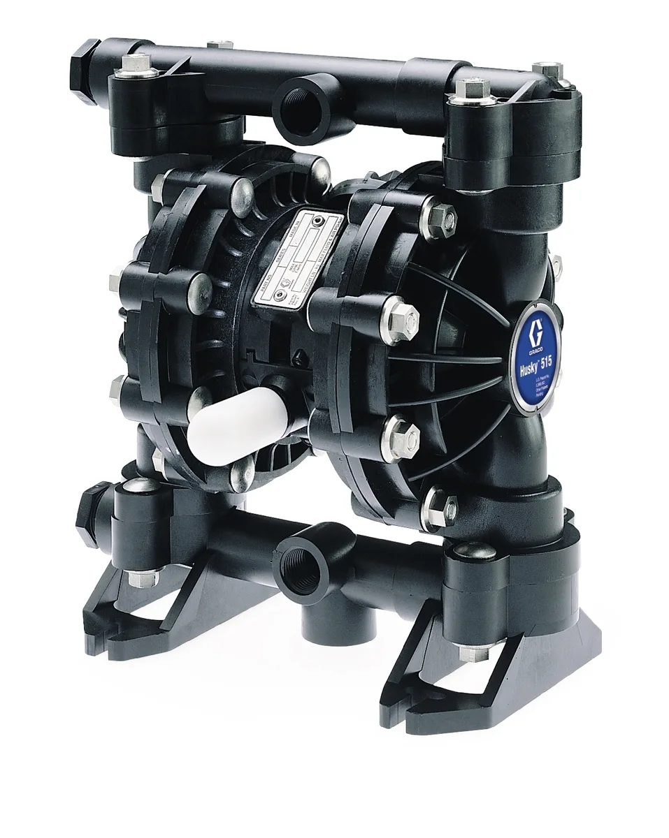 Husky 515 Series Air-Operated Double Diaphragm Transfer Pump for 50/50 Windshield Wash Solution, Water, Antifreeze - Graco 243669