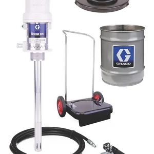 Mini Fire-Ball® 225 50:1 35 lb. and 50 lb. (16 kg and 23 kg) Grease Pump - Cart-Mounted Pail Dispenser Package - Graco 246913
