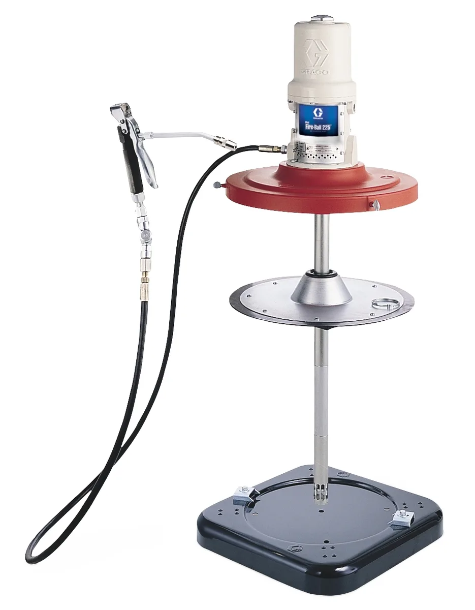 Mini Fire-Ball® 225 50:1 120 lb. (54 kg) Grease Pump - Portable Package Caster Base - Graco 246915