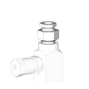 GL-32 304 Stainless Steel Grease - Injector Outlet Replacement Kit (nut, ferrule and adapter), NPT - Graco 24F943