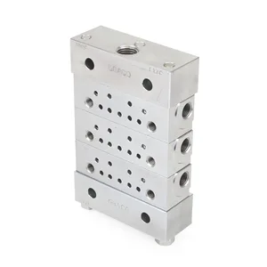Trabon® MSP Divider Valve - 3 Section Base Plate Assemblies - BSPP - Graco 24N915