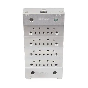 Trabon® MSP Divider Valve - 4 Section Base Plate Assemblies - BSPP - Graco 24N916