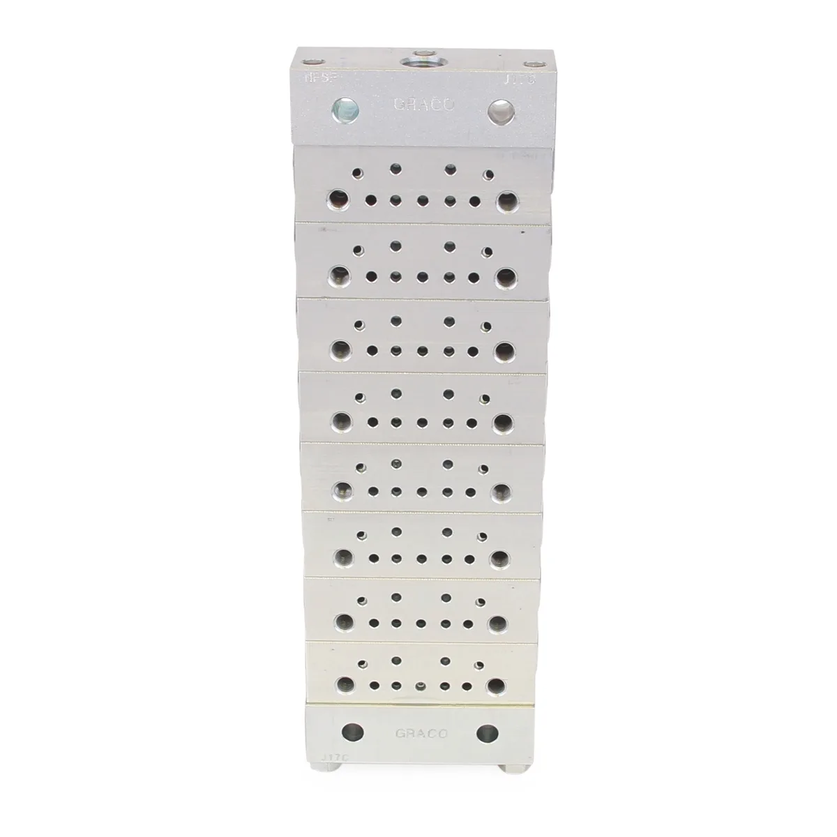 Trabon® MSP Divider Valve - 8 Section Base Plate Assemblies - BSPP - Graco 24N920