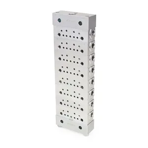 Trabon® MSP Divider Valve - 8 Section Base Plate Assemblies - NPSF - Graco 24G490