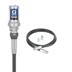 LD Series 3:1 Stationary 55 Gallon (200 Liter) Oil CE Pump Package - Preset Meter, Rigid Extension, BSPP - Graco 24H818