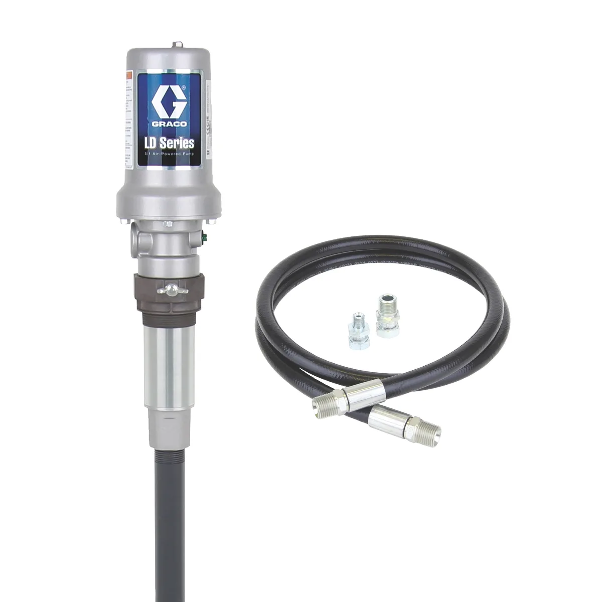 LD Series 5:1 Stationary Oil Pump Package - Manual Meter - Graco 24H964
