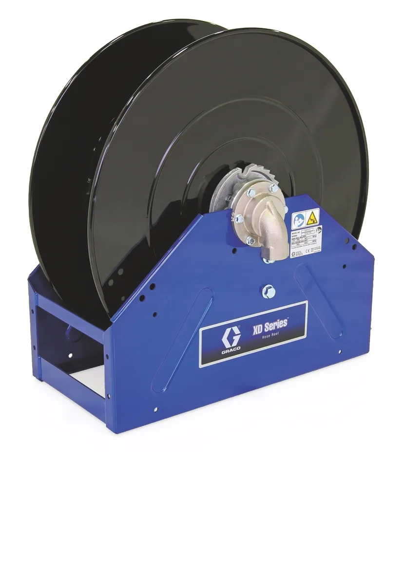 XD40, Air/Water/Diesel Fuel/WOE, 1 in. (25 mm) Inlet, Bare Reel (1 in. X 50 ft. (25 mm X 15 m) Capacity), NPT, Metallic Blue - Graco 24P317