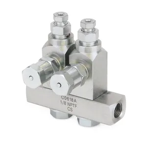 GL-32 Grease-Injector, Carbon Steel, 2-Injector Manifold, 1/4 NPT - Graco 24A922