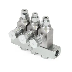 GL-33 Grease Injector, Carbon Steel, 3 Injector Manifold, 1/8 NPT - Graco 24W403