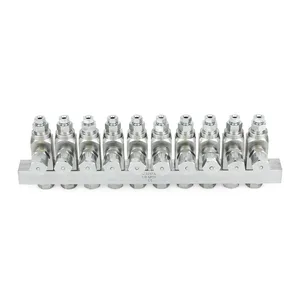 GL-33 Grease Injector, Carbon Steel, 10 Injector Manifold, 1/8 NPT - Graco 24W407