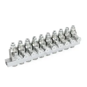 GL-42 Oil Injector, Carbon Steel, 10 Injector Manifold, 1/8 NPT x 1/8 - Graco 24W807