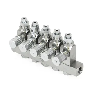 GL-33 Grease Injector, Carbon Steel, 5 Injector Manifold, 1/8 NPT - Graco 24X302