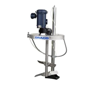 Electric Back Gear Drum Agitator with drum cover, elevator, siphon, shaft and blades, UL - Graco 25C451