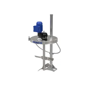 Electric Back Gear Drum Agitator with drum cover, elevator, shaft and blades, ATEX - Graco 25C481