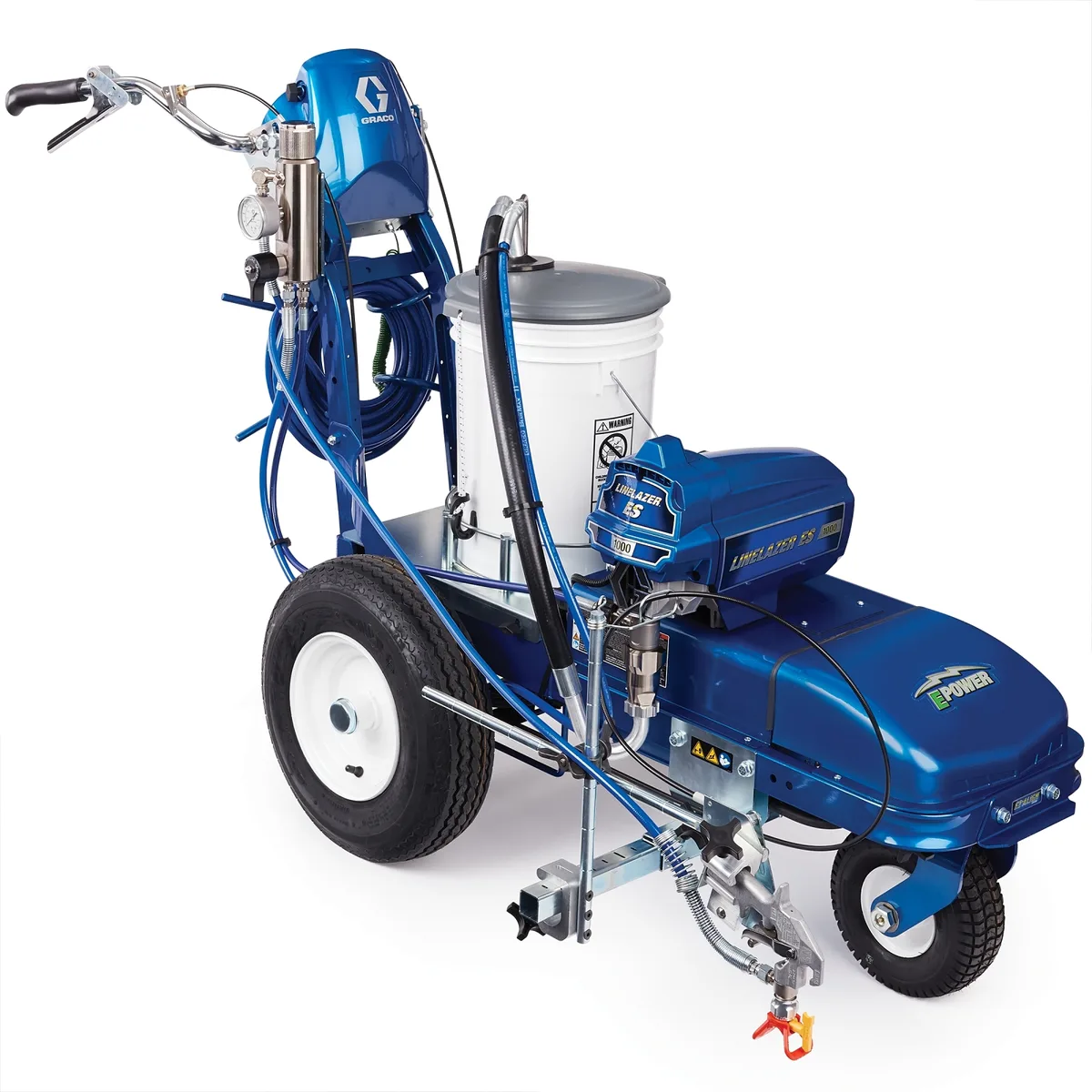 LineLazer ES 1000 Battery-Powered Airless Line Striper, 1 Manual Gun, 1 Lithium Battery - Graco 25U674