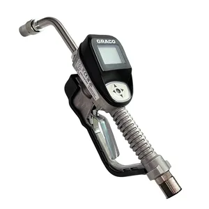 Pulse® Metered Dispense Valve for Oil and Coolant Applications - 3/4 in NPT inlet swivel, Rigid Extension, High Flow Nozzle - Graco 26D784