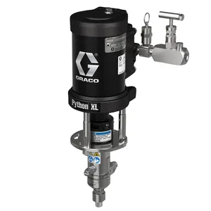 Python® XL Pneumatic Chemical Injection Pump, 2-1/2 in Air Motor, Chromex Coated 1/2 in Plunger, FFKM Seals - Graco 2A25217