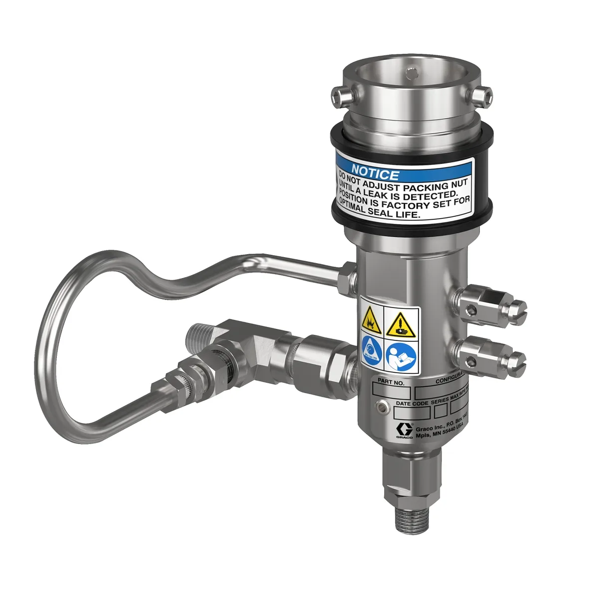 Wolverine® ND Fluid Module, 1/4 inch Plunger, FFKM Seals, Chromex Coated Rod - Graco 2A30403ND