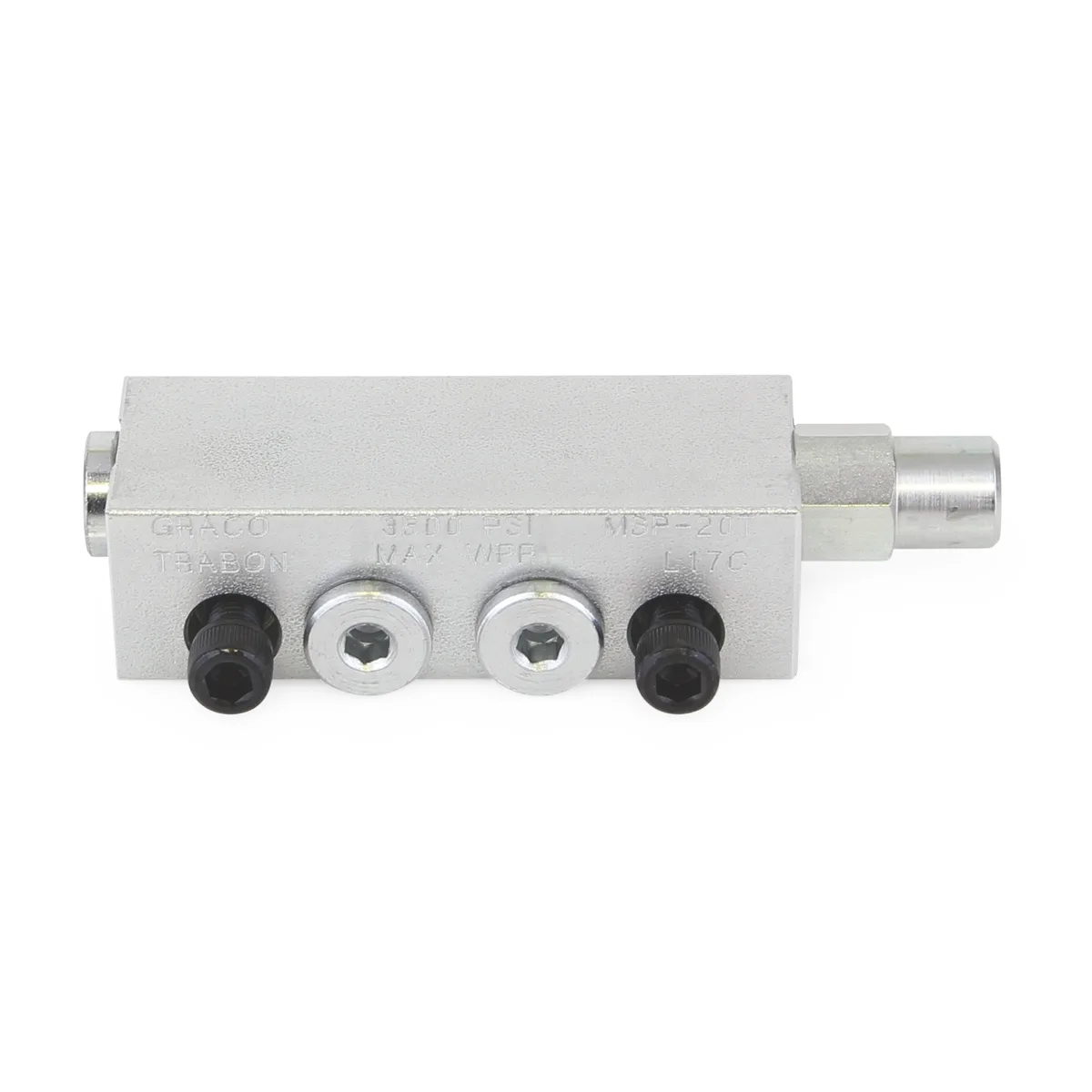 Trabon® MSP Modular Divider Valve with Right Cycle Pin - MSP-25S - 0.050 in³ (0.82 cm³) - Graco 562730
