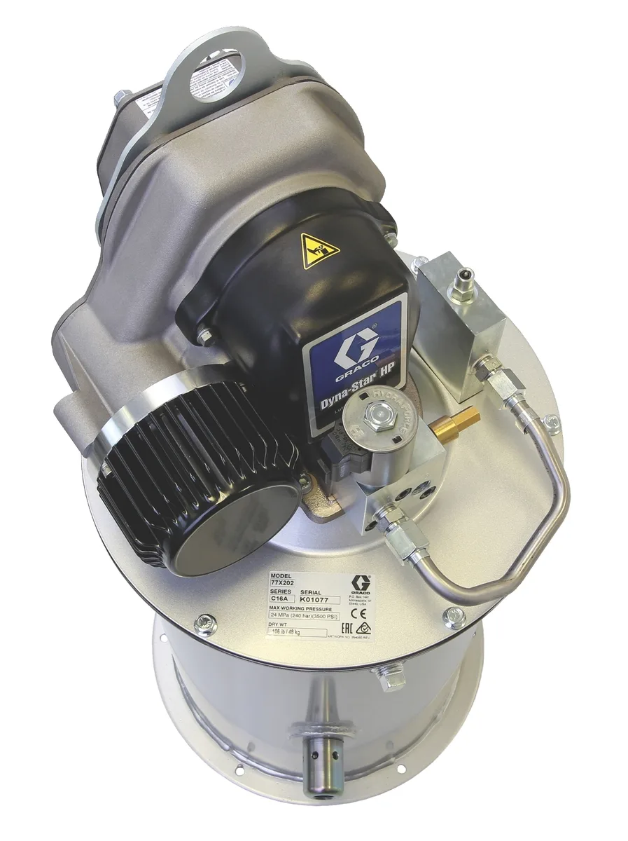Electric Dyna-Star® HP Lubrication Pump Module - 60 lb (27 kg). Reservoir - Graco 77X402