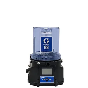 G3® Max Full-Featured Grease Lubrication Pump, 12 VDC, 12 liter reservoir with low level paddle, CPC-7 I/O connector for power, remote button, and alarms for telematics, M12 connectors for vent valve, one pressure sensor (analog or digital), machine count and one cycle switch - Graco 96G555