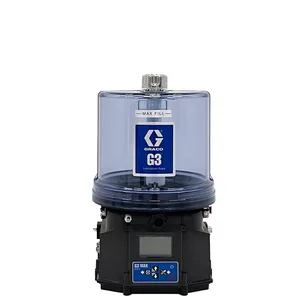 G3® Max Oil Lubrication Pump w Cellular Data Connectivity, 24 VDC, 4 liter reservoir w level sensor, DIN Form-A connectors for power input and alarm relay output, M12 connectors for vent valve, pressure sensor, machine count and one cycle switch - Graco 96G613