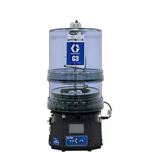 G3® Max Grease Lubrication Pump with Cellular Data Connectivity, 12 VDC, 4 liter reservoir w follower plate and level sensor, CPC-7 I/O connector for power, remote button, and alarms for telematics, M12 connectors for vent valve, one pressure sensor, machine count and one cycle switch - Graco 96G601