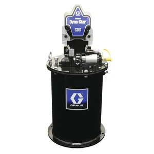 Compact Dyna-Star® 24 VDC Vent-Valve Grease Pump, 12 L Reservoir, Follower Plate, Pressure and Level Reporting - Graco CD1312