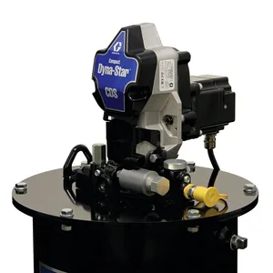 Compact Dyna-Star® 24 VDC Vent-Valve Grease Pump and 60 lb Reservoir, Follower Plate, Pressure and Level Reporting - Graco CD3362