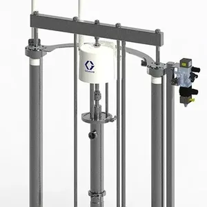 SaniForce Ram Unit, Carbon Steel Frame, 5:1 DB, Inflatable Seel, Exposed Pneumatic Controls - Graco SDU.B01AAA6AA0C21