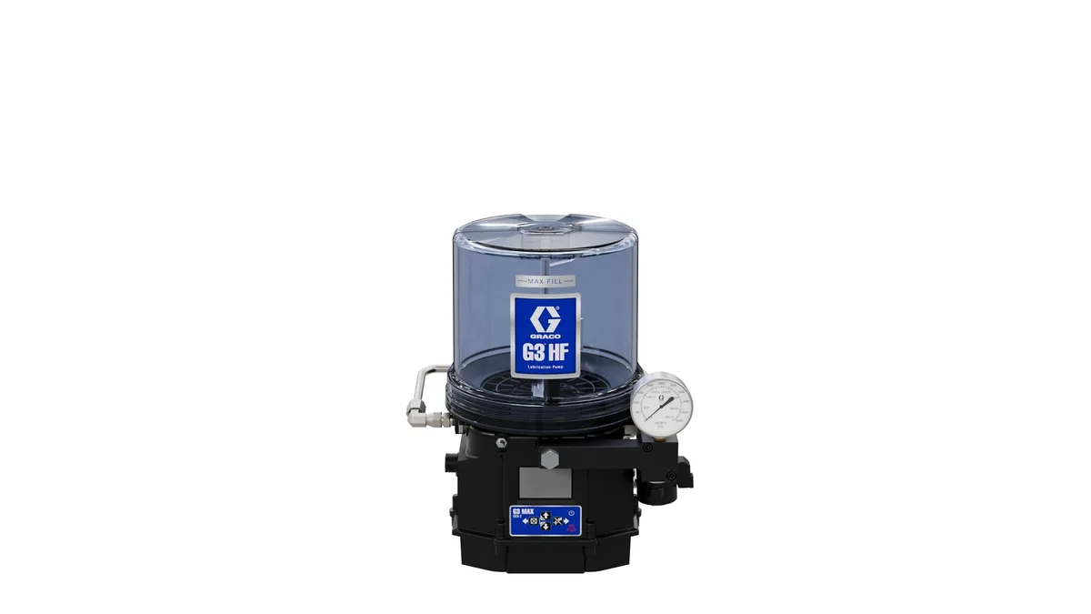 G3® Max High Flow Grease Lubrication Pump with 8L Reservoir, Low Level Switch, Pressure Transducer - Graco 96G619