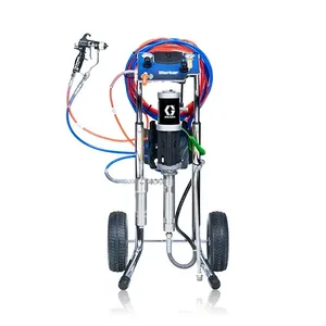 15:1 Merkur AA Package, 0.4 gpm (1.5 lpm) fluid flow, Cart Mount, PerformAA 15 Wood Lacquer Gun, Pump/Gun Air Controls, Gun Air/Fluid Hose, Fluid Filter - Graco G15C17