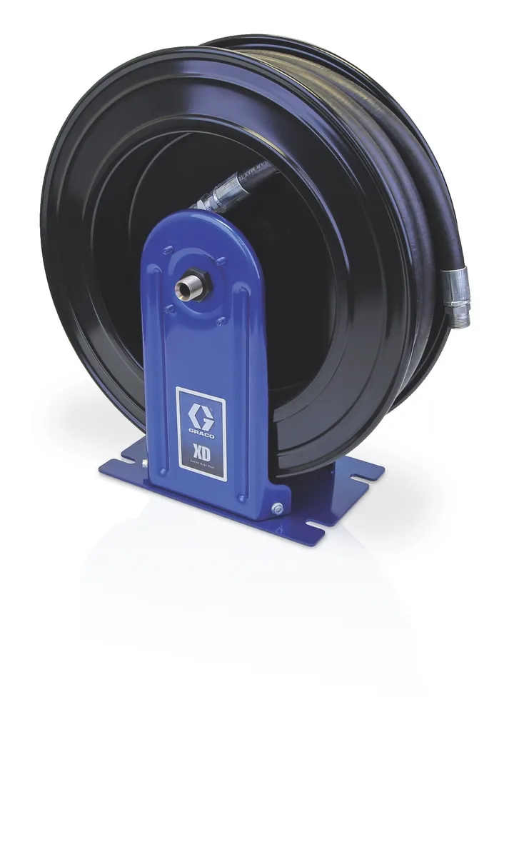 XD30, Air/Water/Antifreeze/WWS, 1/2 in. (13 mm) Inlet, 1/2 in. X 75 ft. (13 mm X 23 m) Hose, NPT, Truck/Bench Mount, Yellow - Graco HSLC8F