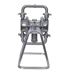 SaniForce 1590, 1.5" 3A SST Pneumatic Diaphragm Pump, SS Center, SS Seats, PT Balls, EO Diaphragms - Graco SP15.0103