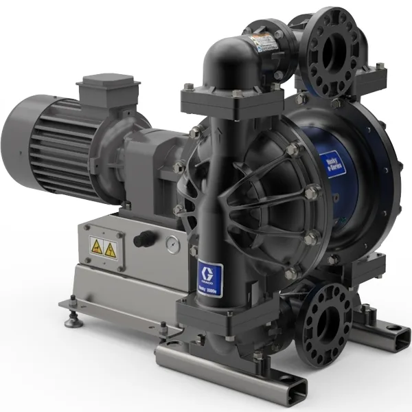 Husky 3300e 3" AL Electric Diaphragm Pump; 7.5 Hp AC Motor, 240V CMPSR, End Port BSP, AL Center, GE Seat, GE Ball, GE Diaphragm - Graco 659021
