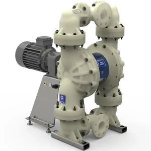 Husky 3300e 3" PP Electric Diaphragm Pump; 7.5 Hp AC Motor, No CMPSR, Cntr Port Flange, AL Center, PP Seat, PT Ball, PT Diaphragm - Graco 659400