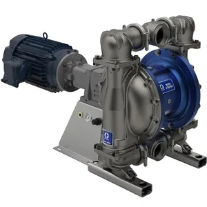 Husky 3300e 3" SS Electric Diaphragm Pump; 7.5 Hp AC Motor, No CMPSR, Cntr Port Flange, AL Center, SS Seat, PT Ball, PT Diaphragm - Graco 659831