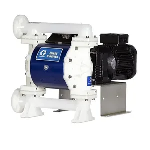 Husky 1050 PP Pump, AC Motor, End Flange, SS Center Section, SS Seats, PTFE Balls & PTFE/SP Diaphragm - Graco 650181
