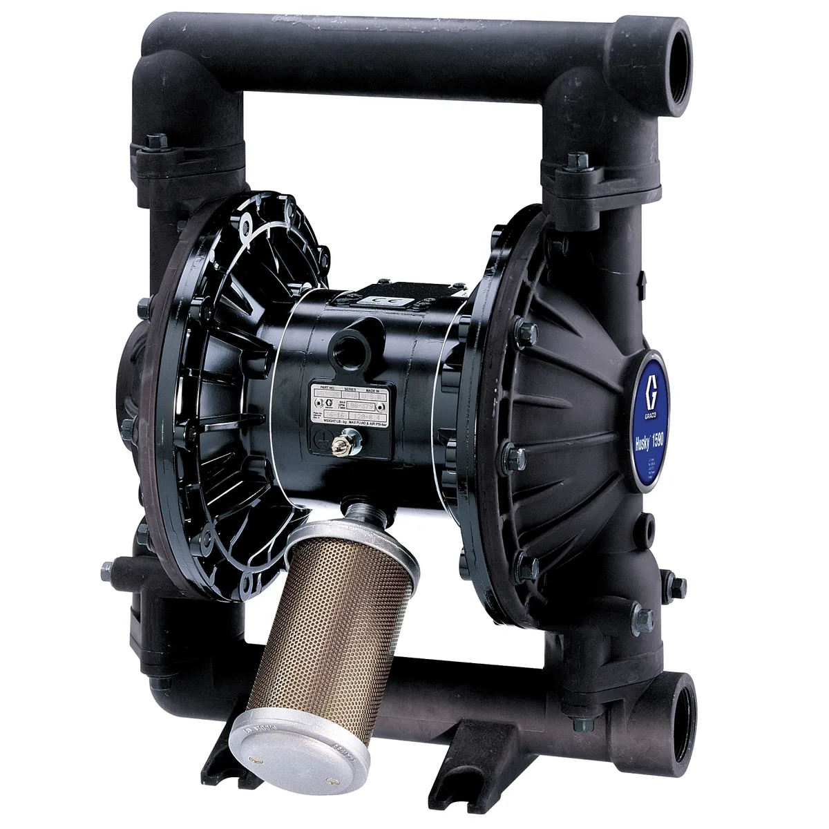 Husky 1590 AL Pump, AL Center Section, BN Seats, BN Balls & BN Diaphragm - Graco 253485